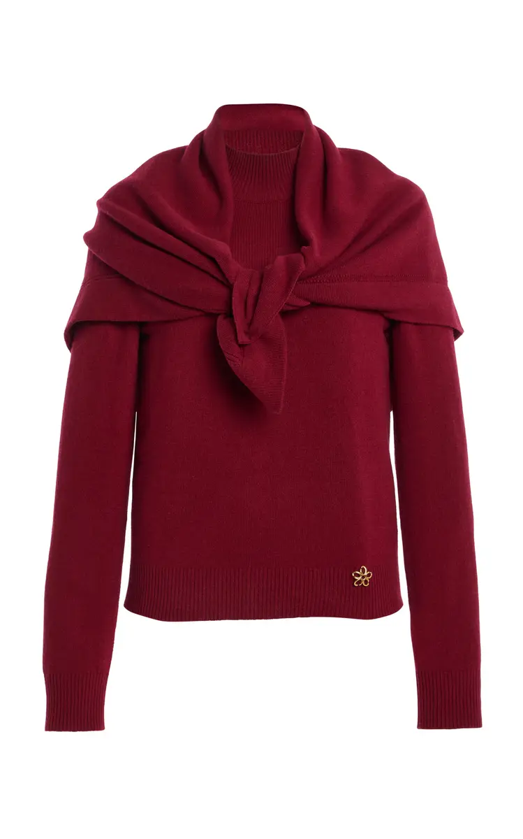Oscar de la Renta Combo Cashmere Sweater | Thumbnail 2 Oscar de la Renta Combo Cashmere Sweater | Thumbnail 2