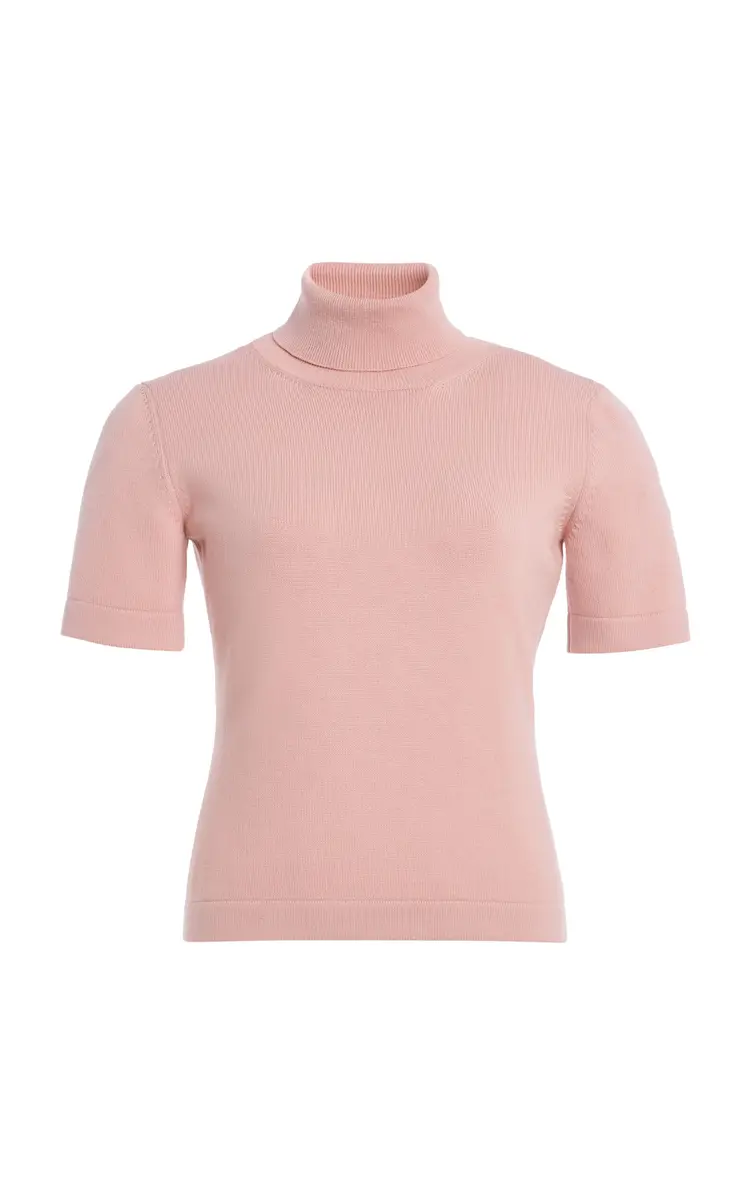 Oscar de la Renta Turtleneck Wool Top | Thumbnail 2 Oscar de la Renta Turtleneck Wool Top | Thumbnail 2