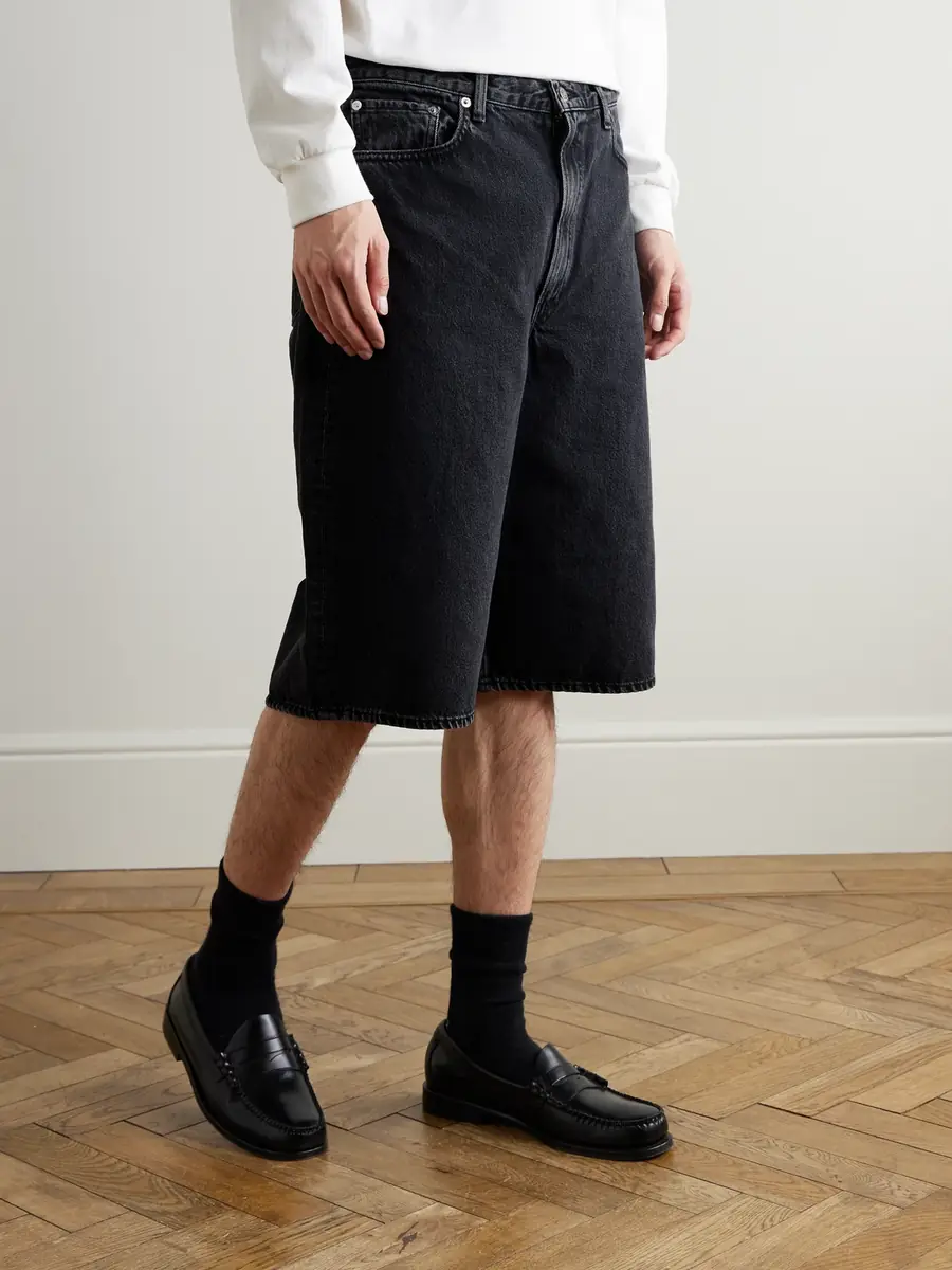OrSlow Super Dad's Wide-Leg Denim Shorts - Men | Thumbnail 3 OrSlow Super Dad's Wide-Leg Denim Shorts - Men | Thumbnail 3