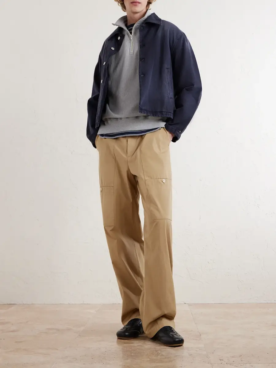 Kaptain Sunshine Suvin Cotton-Jersey Half-Zip Sweatshirt - Men | Thumbnail 2