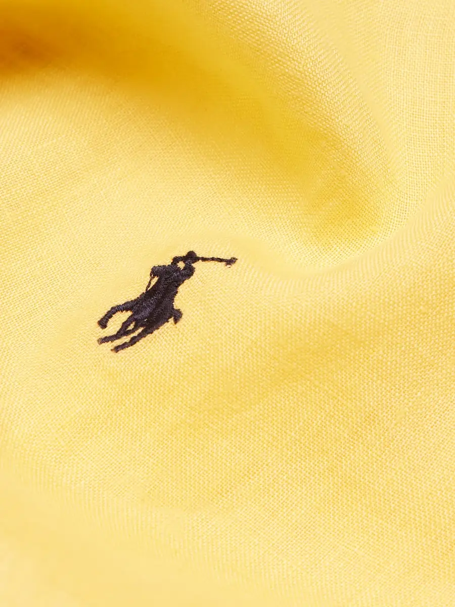Polo Ralph Lauren Button-Down Collar Logo-Embroidered Linen Shirt - Men | Thumbnail 5 Polo Ralph Lauren Button-Down Collar Logo-Embroidered Linen Shirt - Men | Thumbnail 5