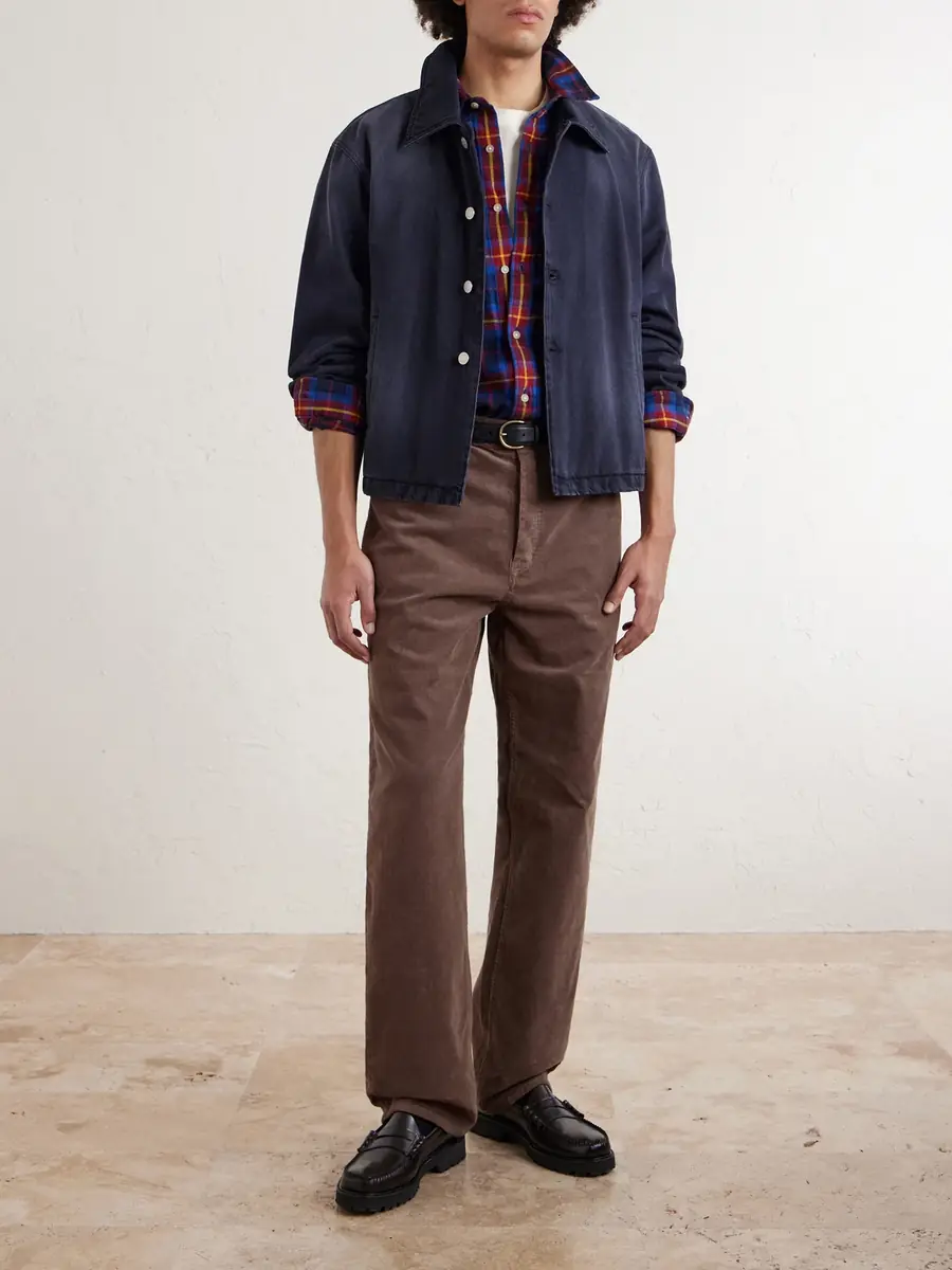 mfpen Union Cropped Garment-Dyed Organic Denim Jacket - Men | Thumbnail 2 mfpen Union Cropped Garment-Dyed Organic Denim Jacket - Men | Thumbnail 2
