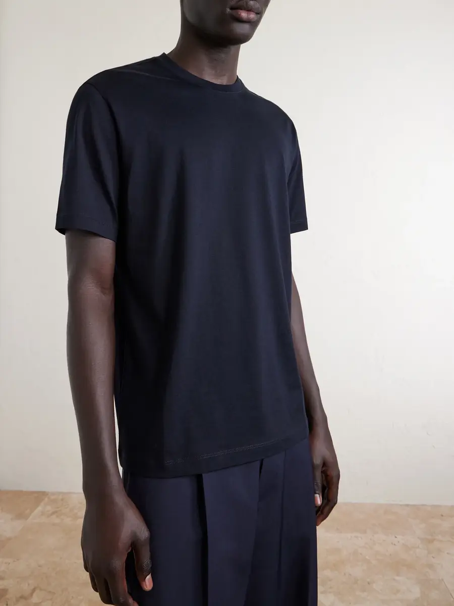 Slowear Zanone Cotton and Silk-Blend Jersey T-Shirt - Men | Thumbnail 3