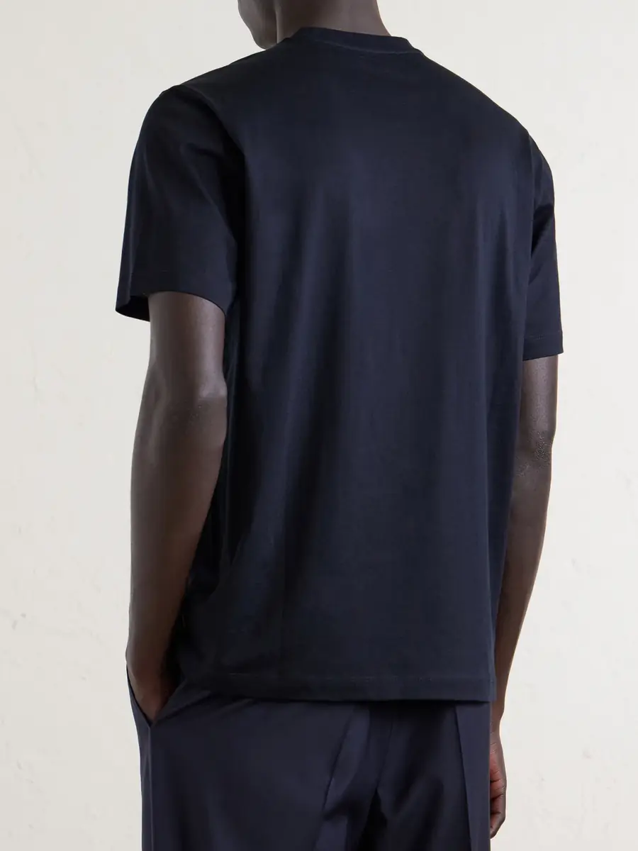 Slowear Zanone Cotton and Silk-Blend Jersey T-Shirt - Men | Thumbnail 4