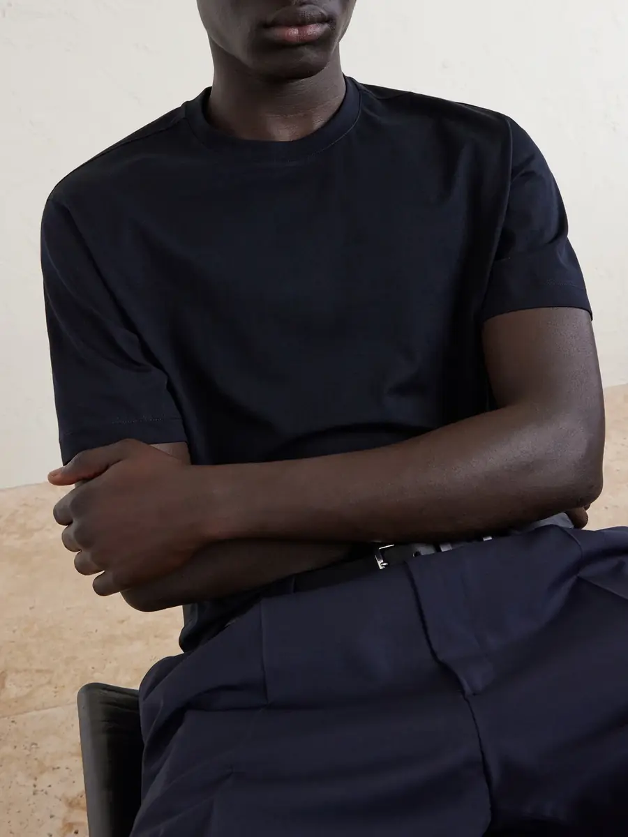 Slowear Zanone Cotton and Silk-Blend Jersey T-Shirt - Men | Thumbnail 5