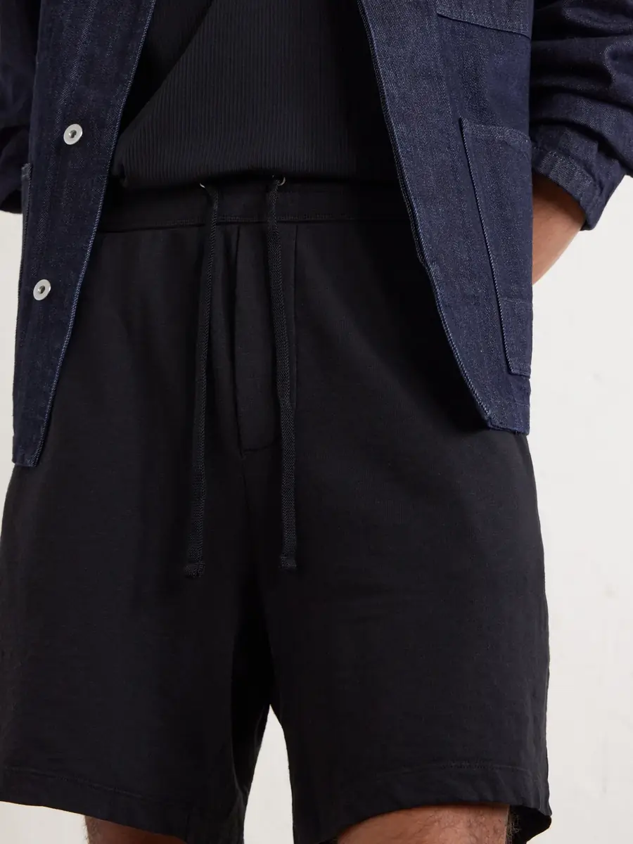 James Perse Straight-Leg Cotton-Jersey Drawstring Shorts - Men | Thumbnail 5 James Perse Straight-Leg Cotton-Jersey Drawstring Shorts - Men | Thumbnail 5