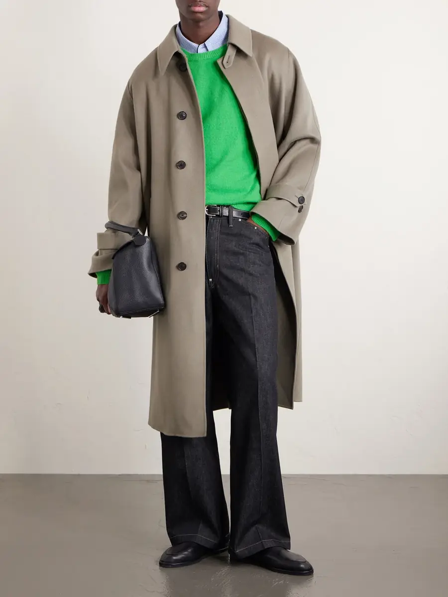 Auralee Melton Wool Coat - Men | Thumbnail 2