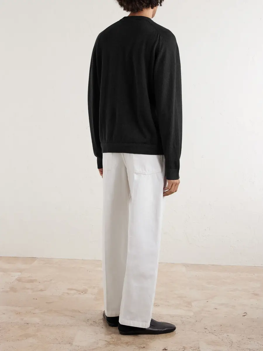 PIACENZA 1733 Cashmere and Linen-Blend Sweater - Men | Thumbnail 4
