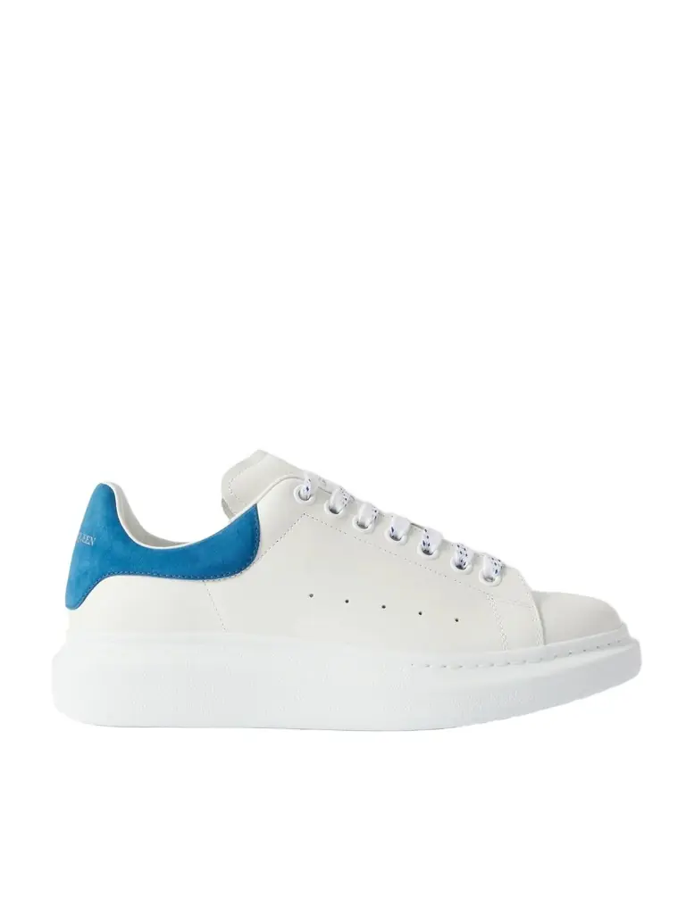 Alexander McQueen Exaggerated-Sole Leather Sneakers - Men | Image 1 Alexander McQueen Exaggerated-Sole Leather Sneakers - Men | Image 1