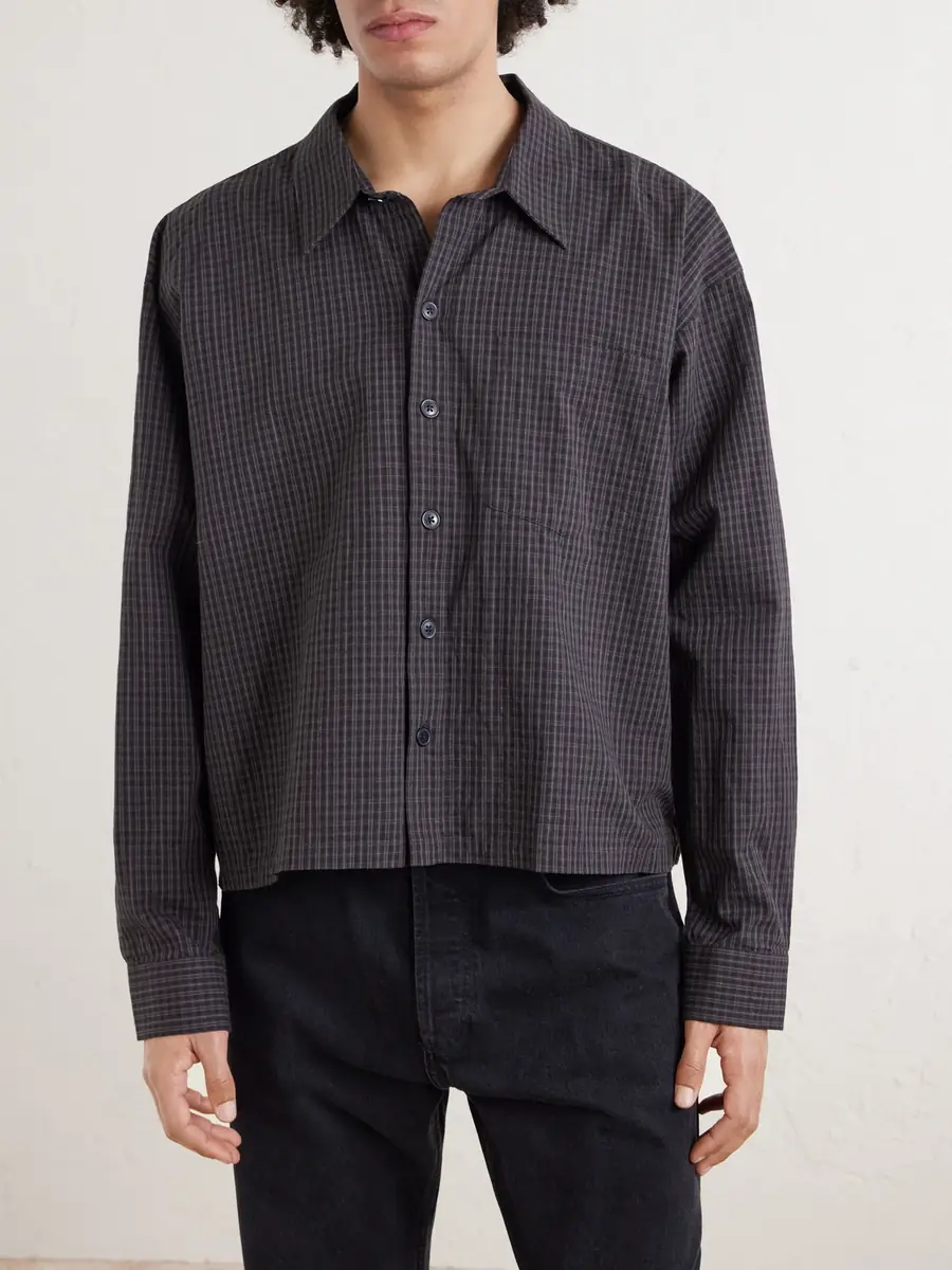 mfpen Priority Checked Cotton and Linen-Blend Shirt - Men | Thumbnail 3 mfpen Priority Checked Cotton and Linen-Blend Shirt - Men | Thumbnail 3
