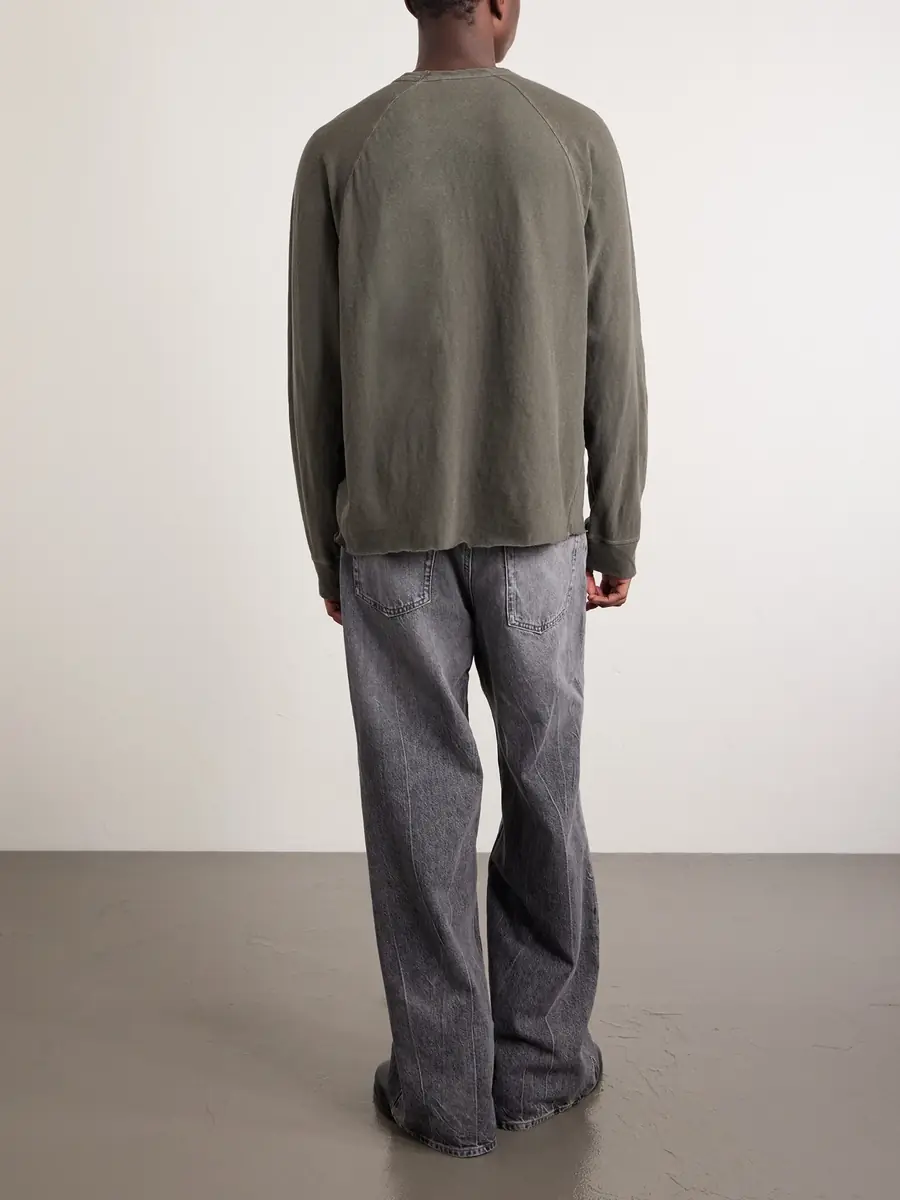 James Perse Garment-Dyed Cotton-Jersey T-Shirt - Men | Thumbnail 4 James Perse Garment-Dyed Cotton-Jersey T-Shirt - Men | Thumbnail 4