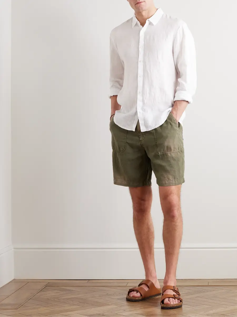 James Perse Garment-Dyed Linen Shirt - Men | Thumbnail 2 James Perse Garment-Dyed Linen Shirt - Men | Thumbnail 2