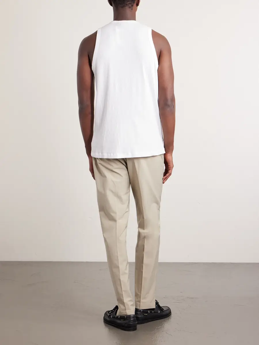 James Perse LA Skate Ribbed Stretch-Cotton Jersey Tank Top - Men | Thumbnail 4 James Perse LA Skate Ribbed Stretch-Cotton Jersey Tank Top - Men | Thumbnail 4
