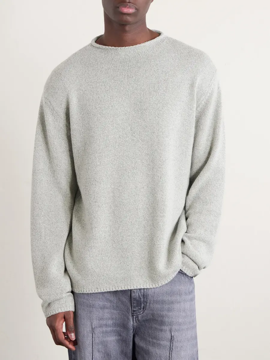 Auralee Cashmere and Silk-Blend Sweater - Men | Thumbnail 3 Auralee Cashmere and Silk-Blend Sweater - Men | Thumbnail 3