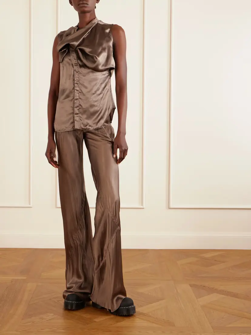 Rick Owens Draped Satin Top | Thumbnail 2
