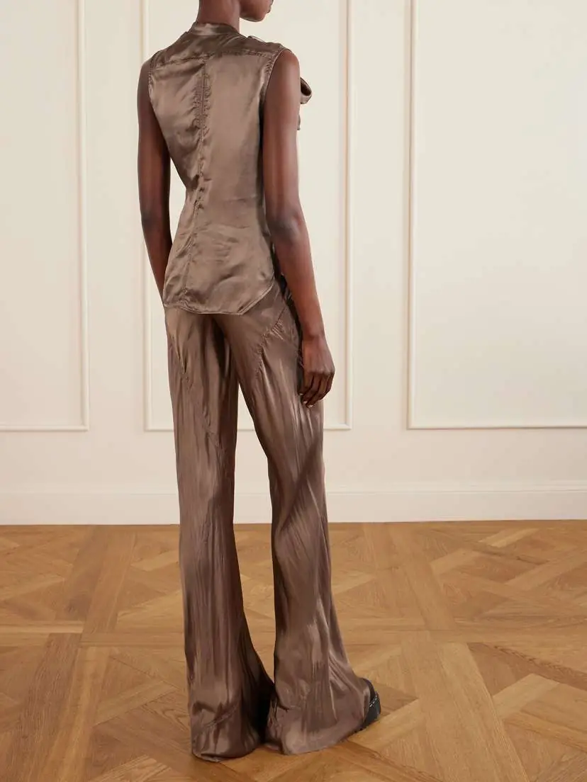 Rick Owens Draped Satin Top | Thumbnail 4