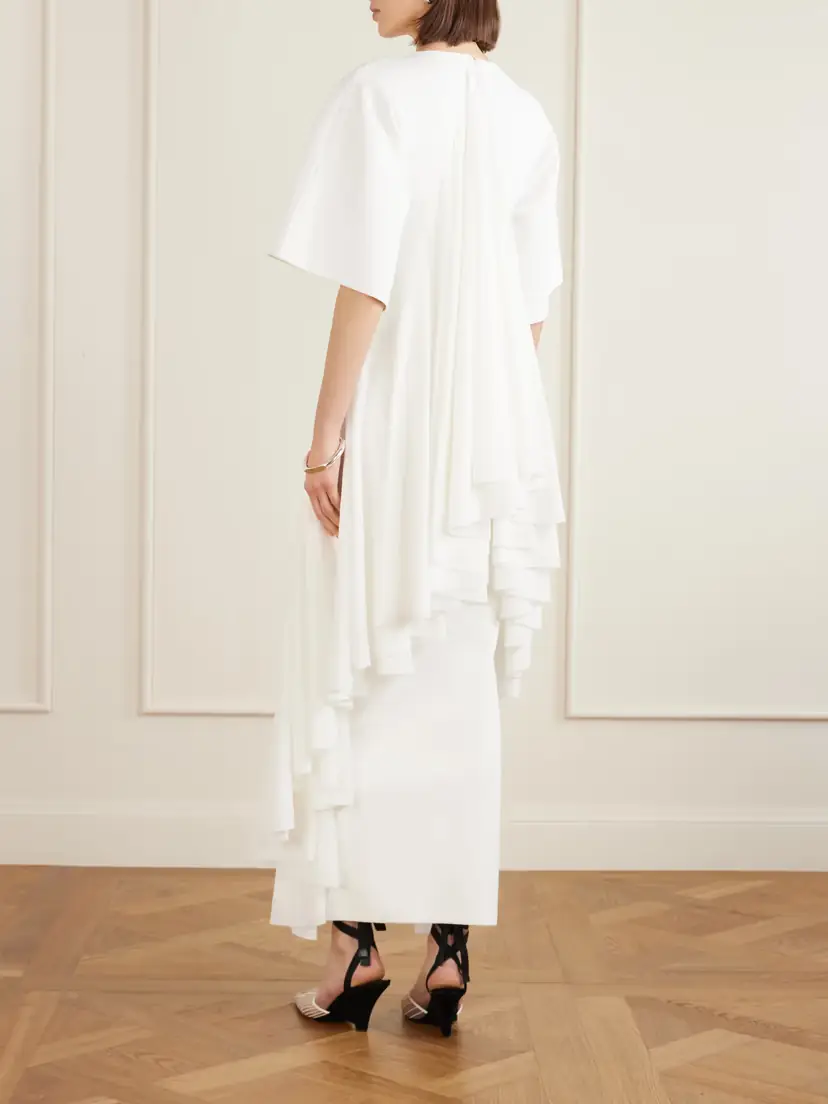 Jacquemus Mistral Draped Knitted Maxi Dress | Thumbnail 3 Jacquemus Mistral Draped Knitted Maxi Dress | Thumbnail 3