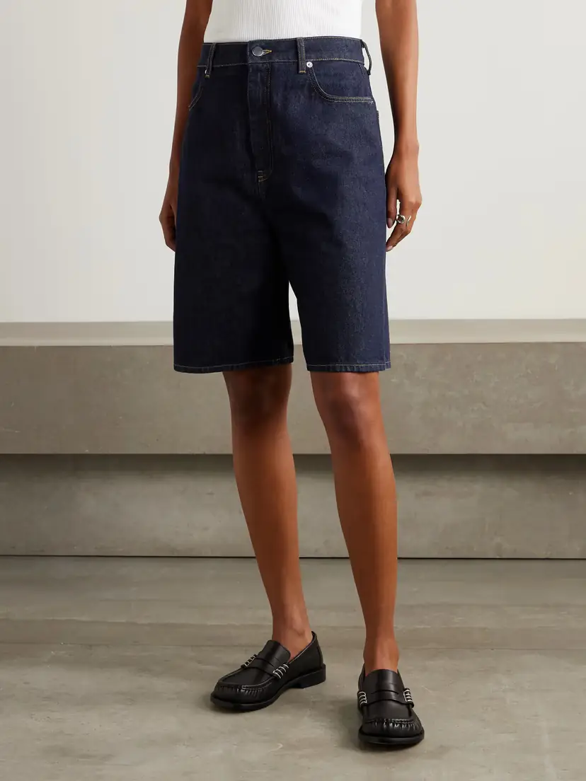 Loulou de Saison Isu Denim Shorts | Thumbnail 3 Loulou de Saison Isu Denim Shorts | Thumbnail 3