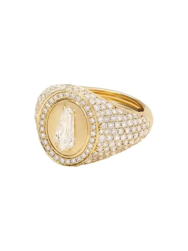 Kite 18-karat Gold Diamond Pinky Ring