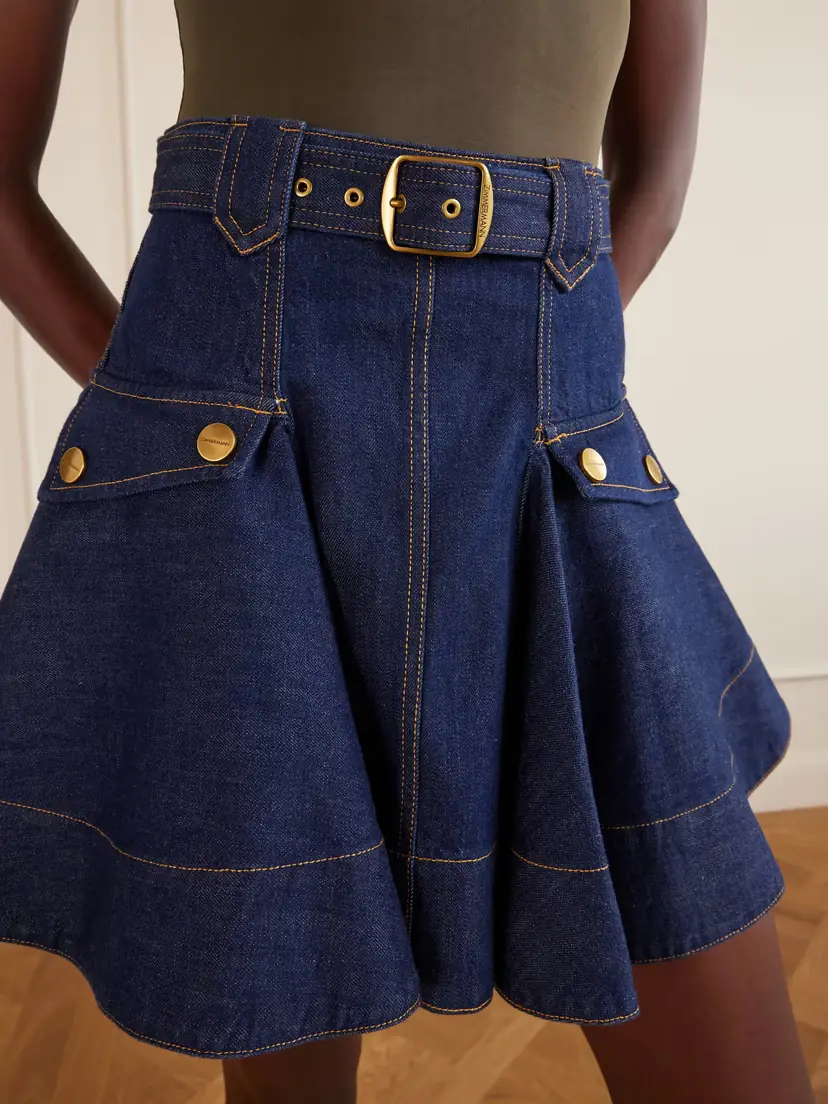 Zimmermann Belted Denim Mini Skirt | Thumbnail 5 Zimmermann Belted Denim Mini Skirt | Thumbnail 5