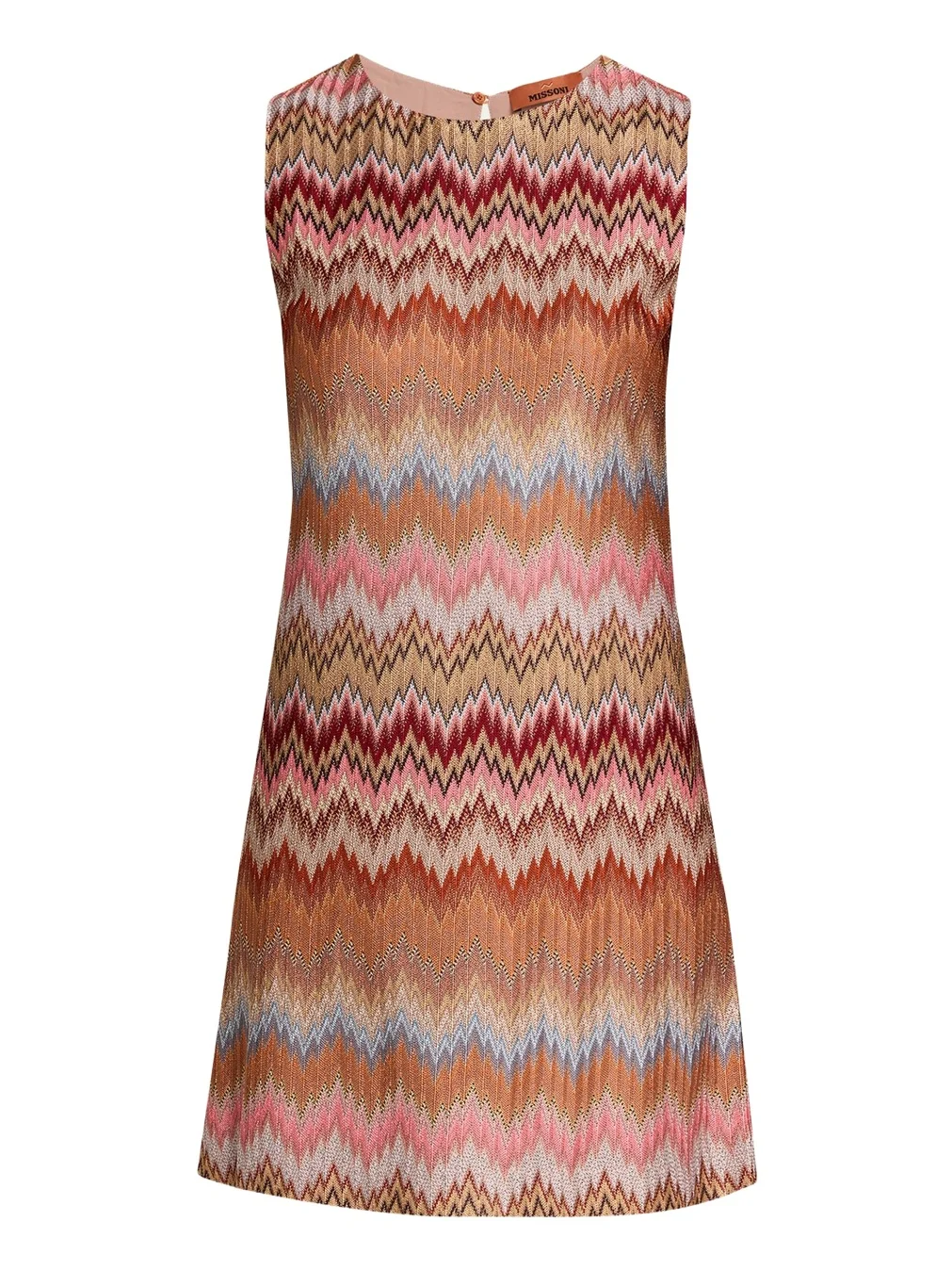 Missoni Multicolor Snake Chevron Sleeveless Mini Dress