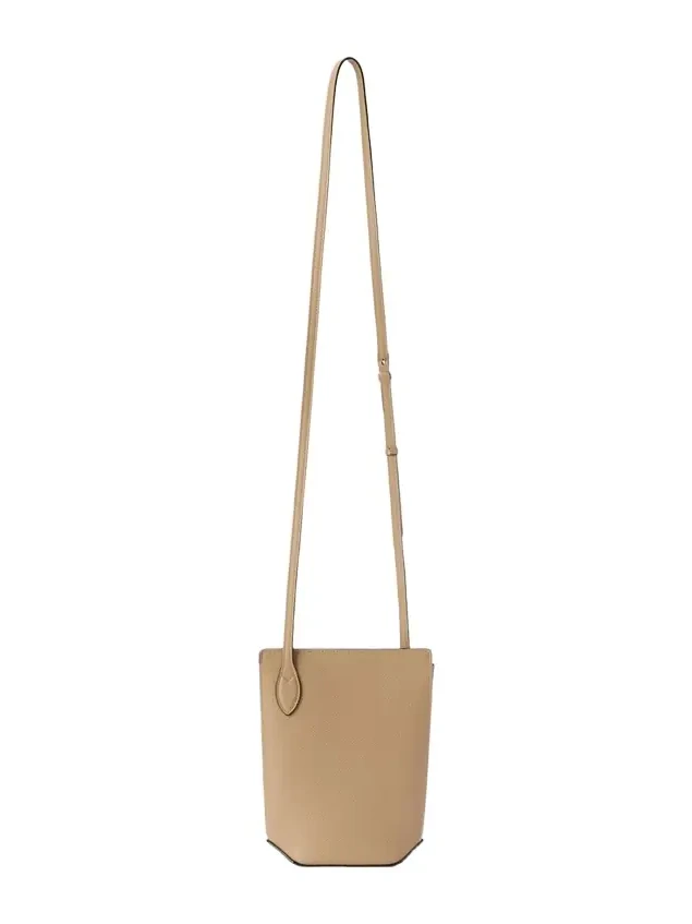 Valextra Vivi Leather Crossbody Phone Bag