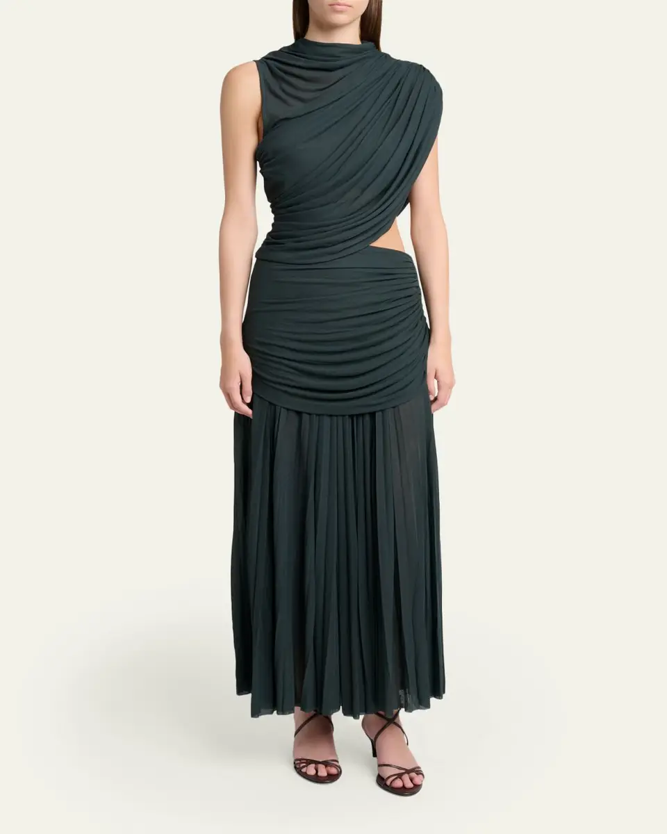 Proenza Schouler Irma Draped Gauzy Jersey Dress | Thumbnail 2