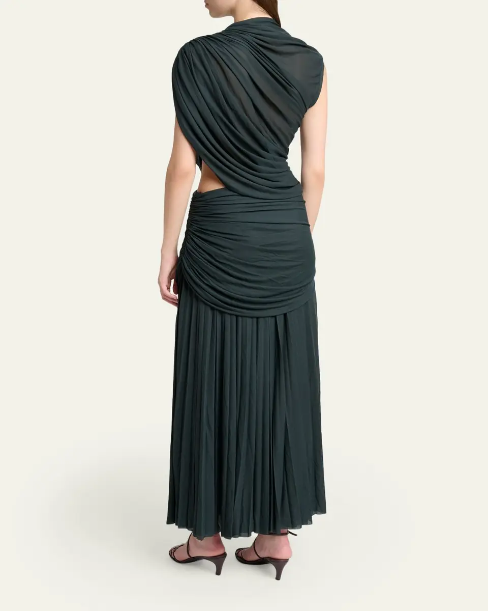 Proenza Schouler Irma Draped Gauzy Jersey Dress | Thumbnail 3
