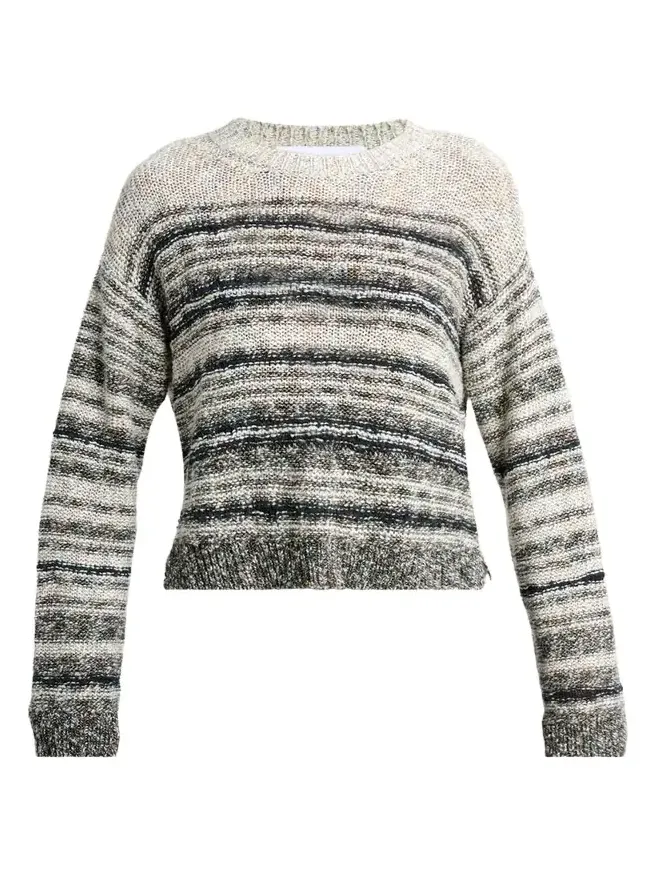 Ivara Textured Linen Knit Crewneck Sweater Ivara Textured Linen Knit Crewneck Sweater