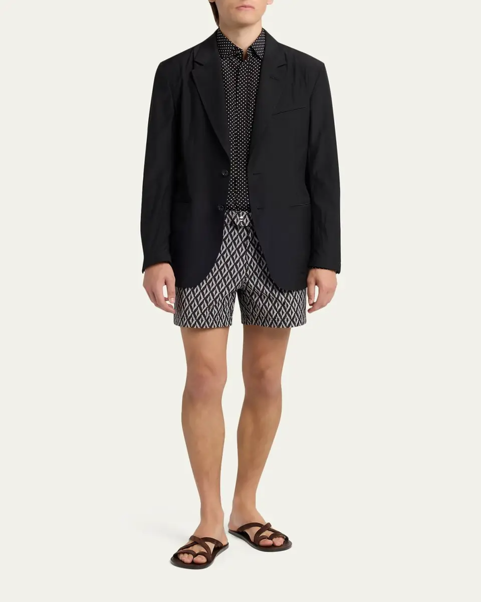 Tom Ford Men's Besom-Pocket Single-Breasted Blazer | Thumbnail 2 Tom Ford Men's Besom-Pocket Single-Breasted Blazer | Thumbnail 2