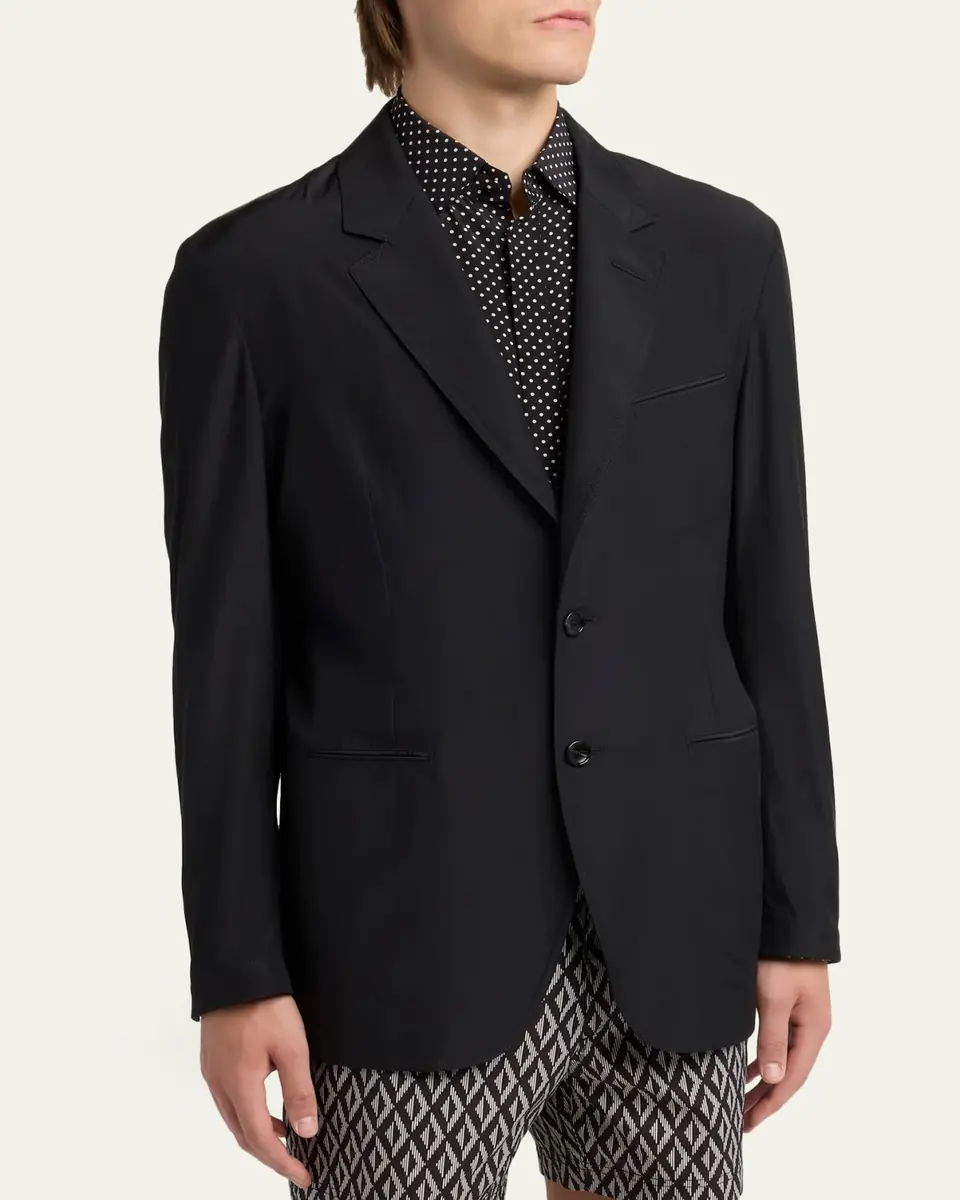 Tom Ford Men's Besom-Pocket Single-Breasted Blazer | Thumbnail 4 Tom Ford Men's Besom-Pocket Single-Breasted Blazer | Thumbnail 4