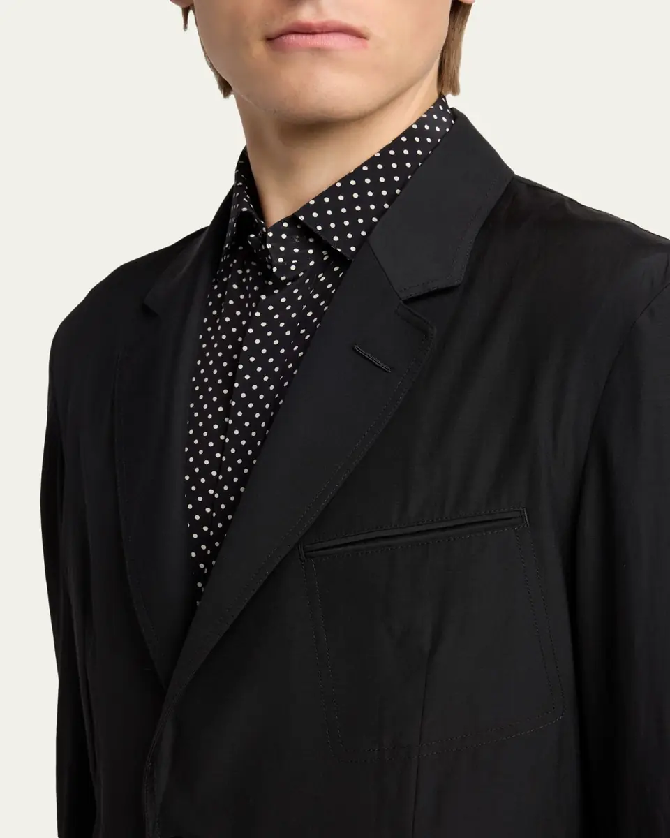 Tom Ford Men's Besom-Pocket Single-Breasted Blazer | Thumbnail 5 Tom Ford Men's Besom-Pocket Single-Breasted Blazer | Thumbnail 5