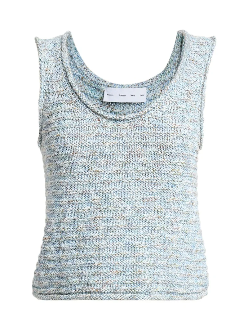 Proenza Schouler White Label Janine Melange Knit Tank Top