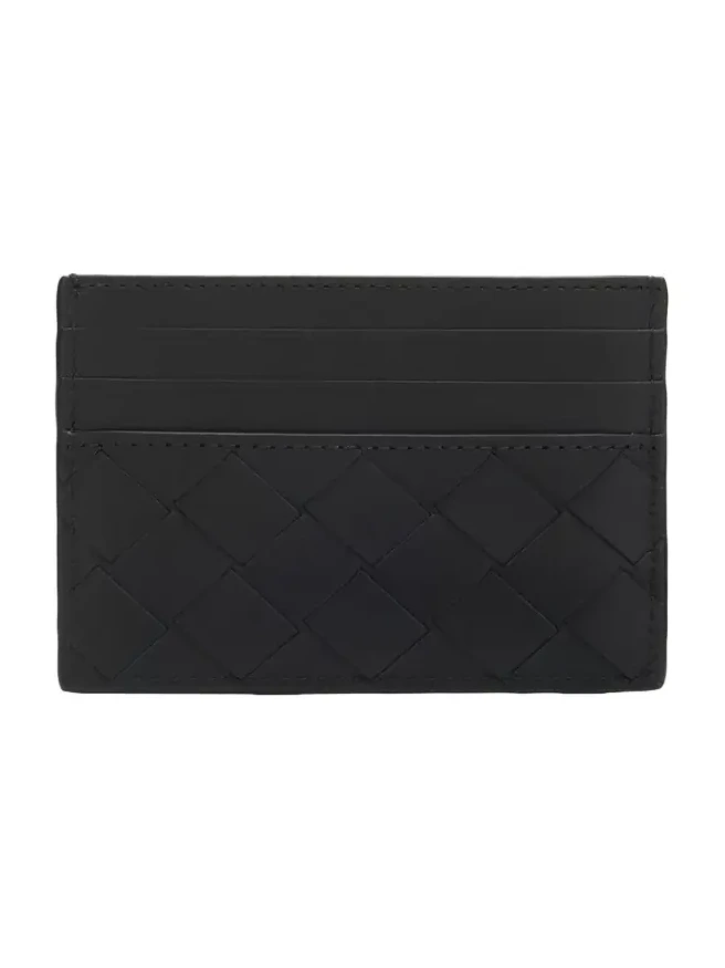 Men's Intrecciato Leather Card Holder Men's Intrecciato Leather Card Holder
