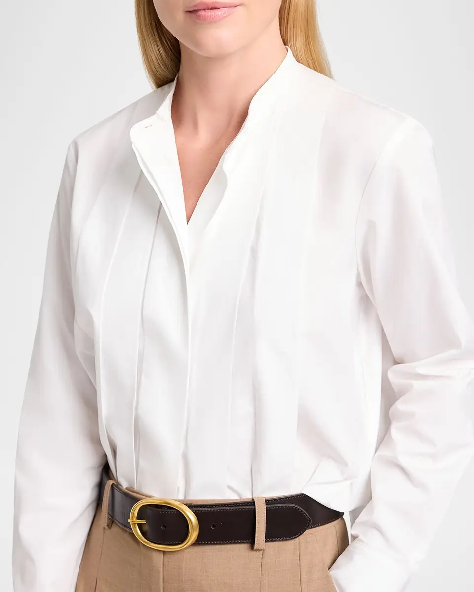 TWP Close Call Pleated Cotton Shirt | Thumbnail 9 TWP Close Call Pleated Cotton Shirt | Thumbnail 9