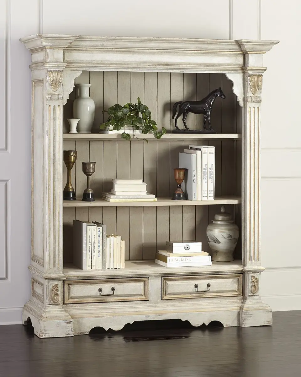 Peninsula Home Collection Vincente Carved Bookcase | Thumbnail 3