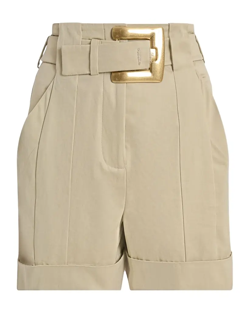 Balmain High-Rise Belted Cuffed Shorts | Image 1 Balmain High-Rise Belted Cuffed Shorts | Image 1