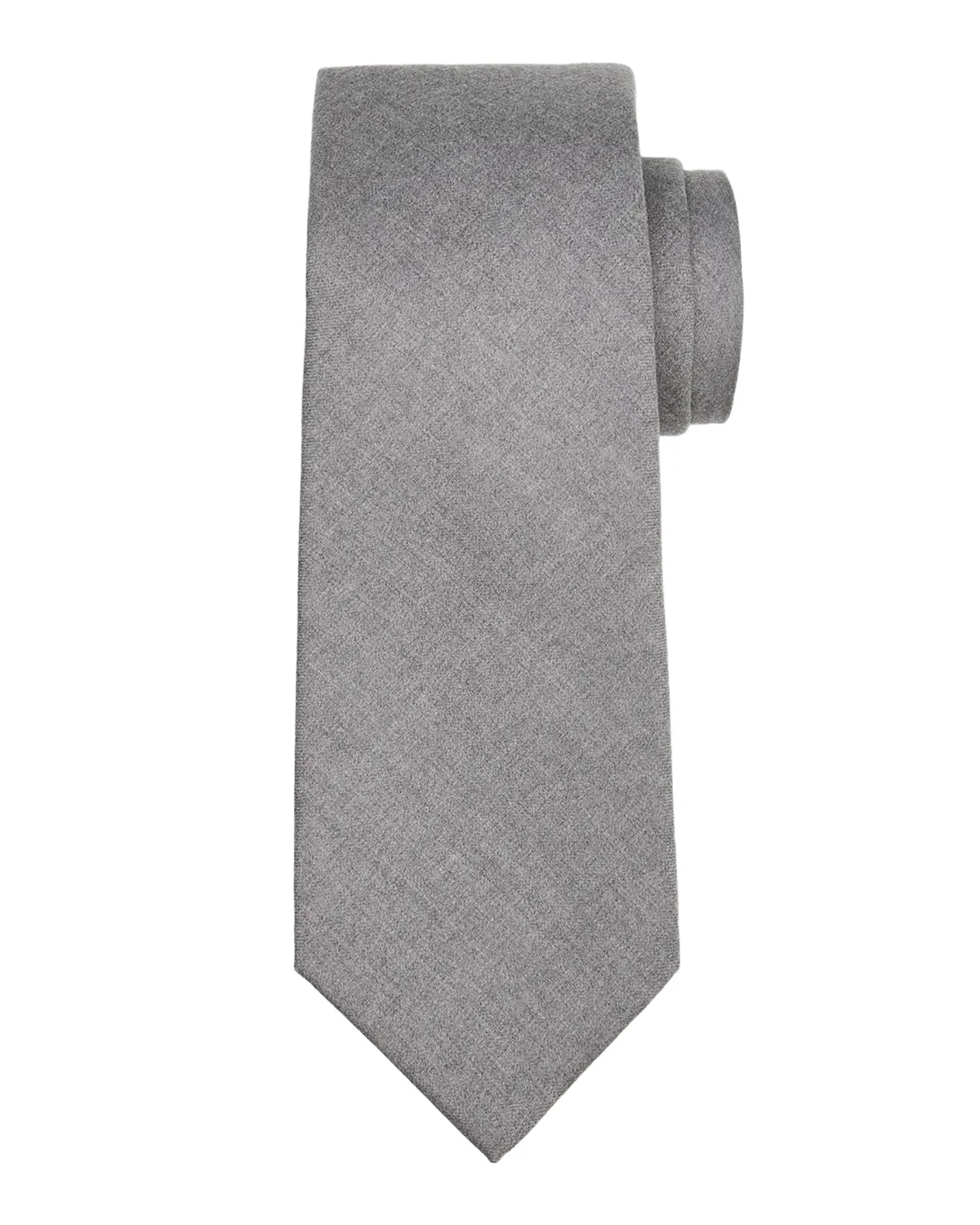 Men's Solid Wool 7-Fold Tie