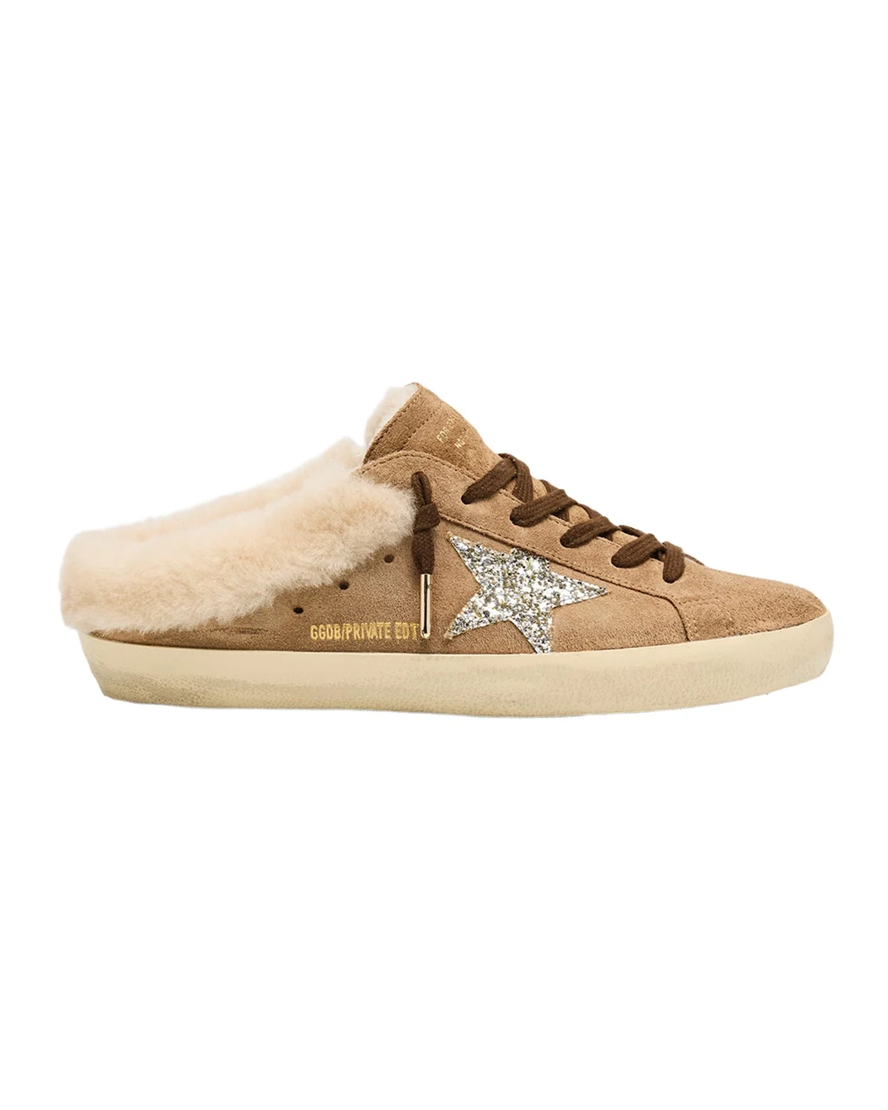Super-Star Sabot Suede Shearling-Lined Slide Sneakers Super-Star Sabot Suede Shearling-Lined Slide Sneakers