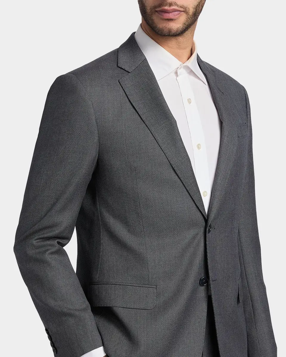 Emporio Armani Men's Wool Micro-Print Two-Piece Suit | Thumbnail 6 Emporio Armani Men's Wool Micro-Print Two-Piece Suit | Thumbnail 6