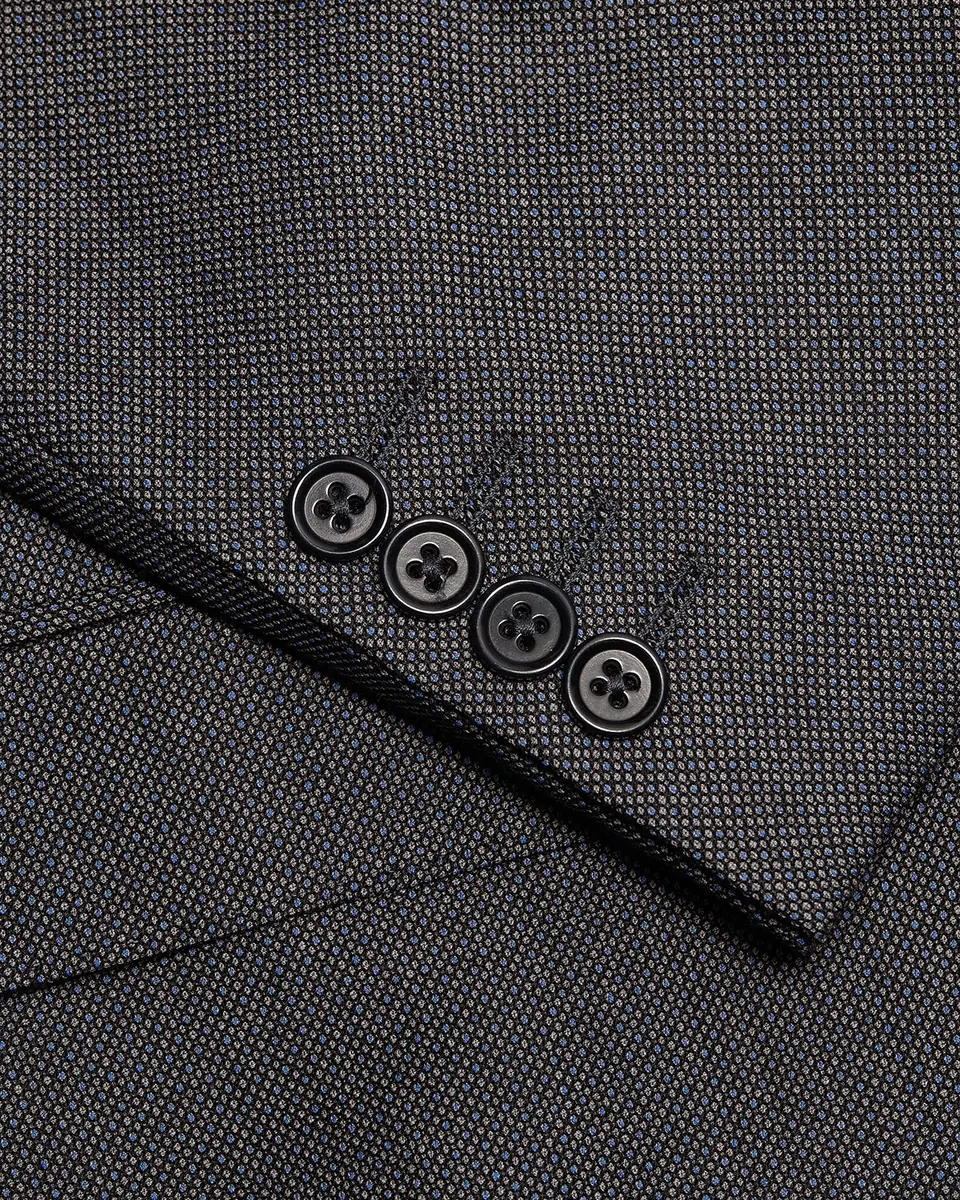 Emporio Armani Men's Wool Micro-Print Two-Piece Suit | Thumbnail 7 Emporio Armani Men's Wool Micro-Print Two-Piece Suit | Thumbnail 7