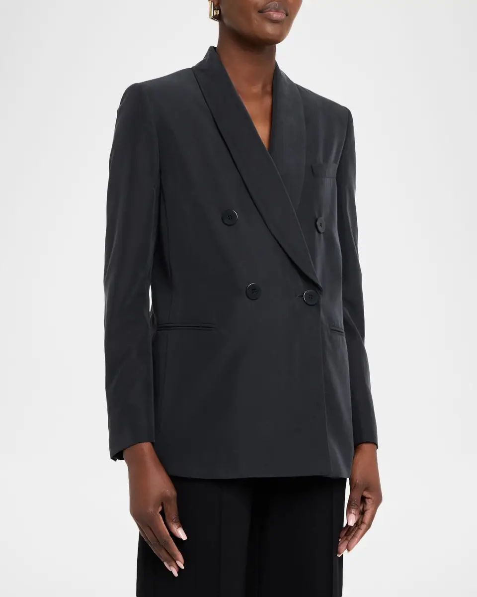 Emporio Armani Relaxed Double-Breasted Blazer | Thumbnail 3 Emporio Armani Relaxed Double-Breasted Blazer | Thumbnail 3