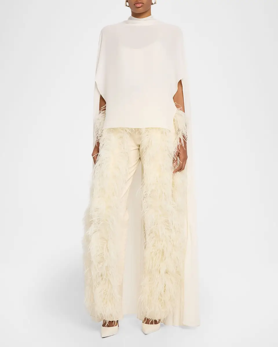 Lapointe Georgette High-Low Cape | Thumbnail 2