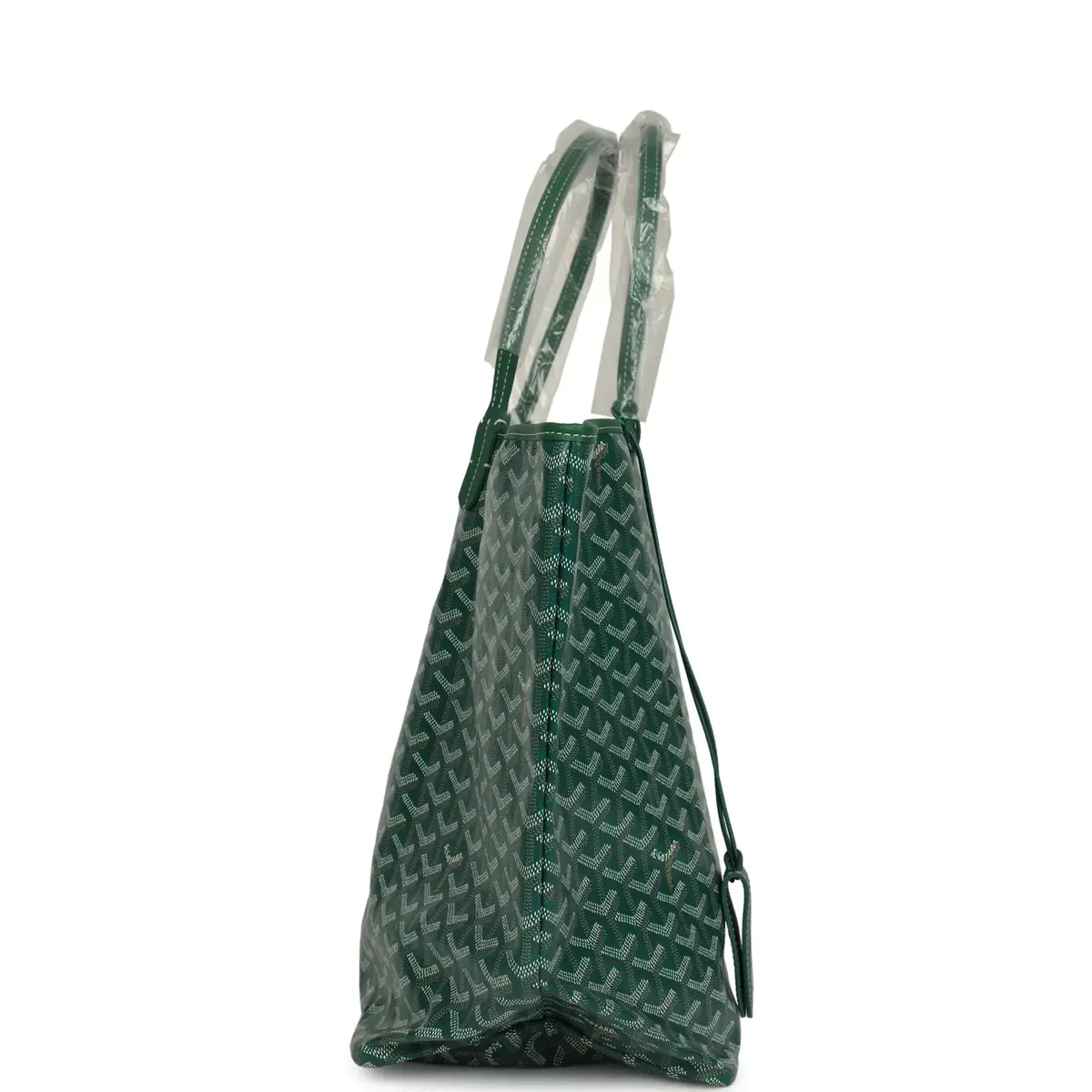 goyard Goyard Goyardine Green Saint Louis GM Tote Bag Palladium Hardware | Thumbnail 3 goyard Goyard Goyardine Green Saint Louis GM Tote Bag Palladium Hardware | Thumbnail 3