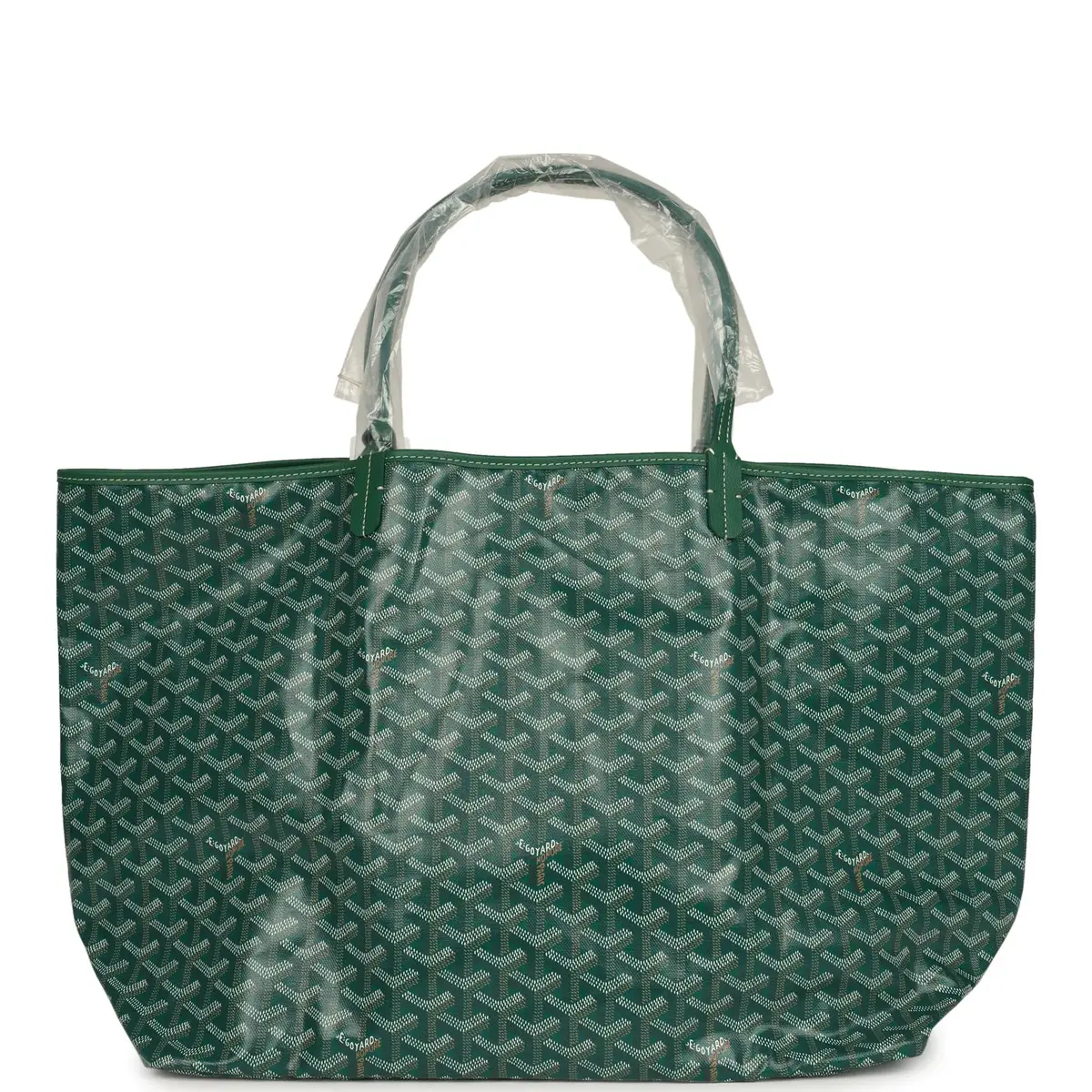 goyard Goyard Goyardine Green Saint Louis GM Tote Bag Palladium Hardware | Thumbnail 4 goyard Goyard Goyardine Green Saint Louis GM Tote Bag Palladium Hardware | Thumbnail 4