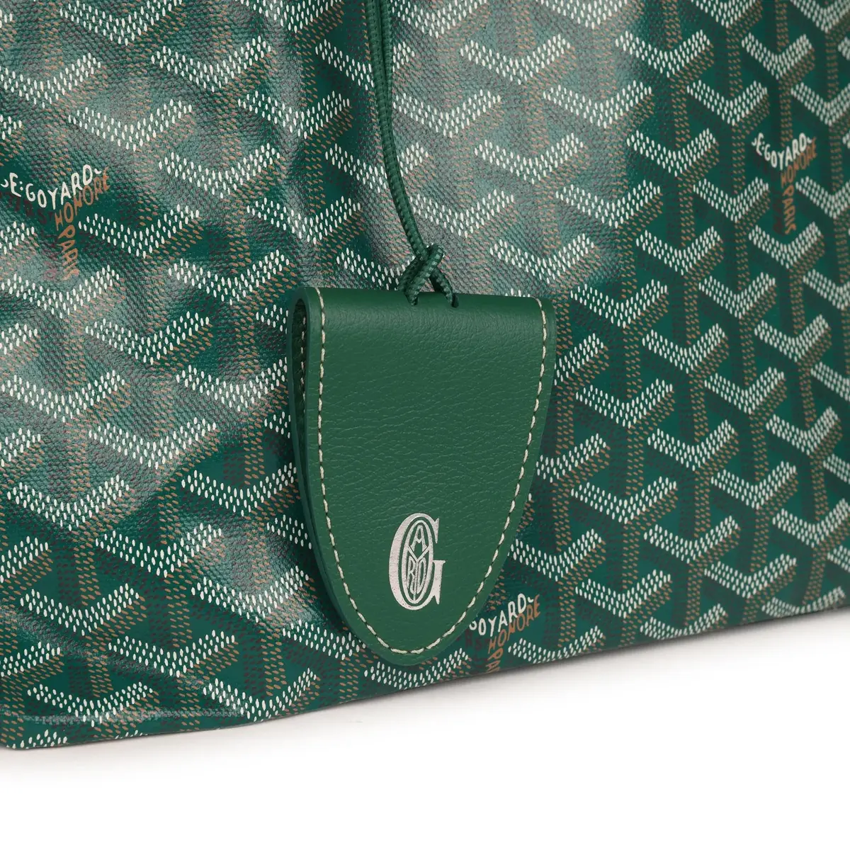 goyard Goyard Goyardine Green Saint Louis GM Tote Bag Palladium Hardware | Thumbnail 7 goyard Goyard Goyardine Green Saint Louis GM Tote Bag Palladium Hardware | Thumbnail 7