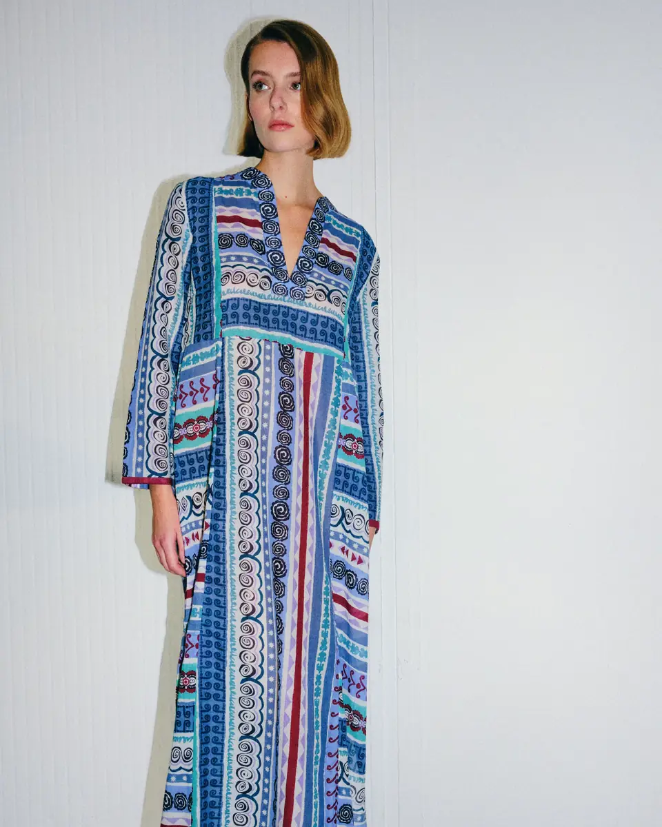Emporio Sirenuse Giada Caftan in Astral Print | Thumbnail 7 Emporio Sirenuse Giada Caftan in Astral Print | Thumbnail 7