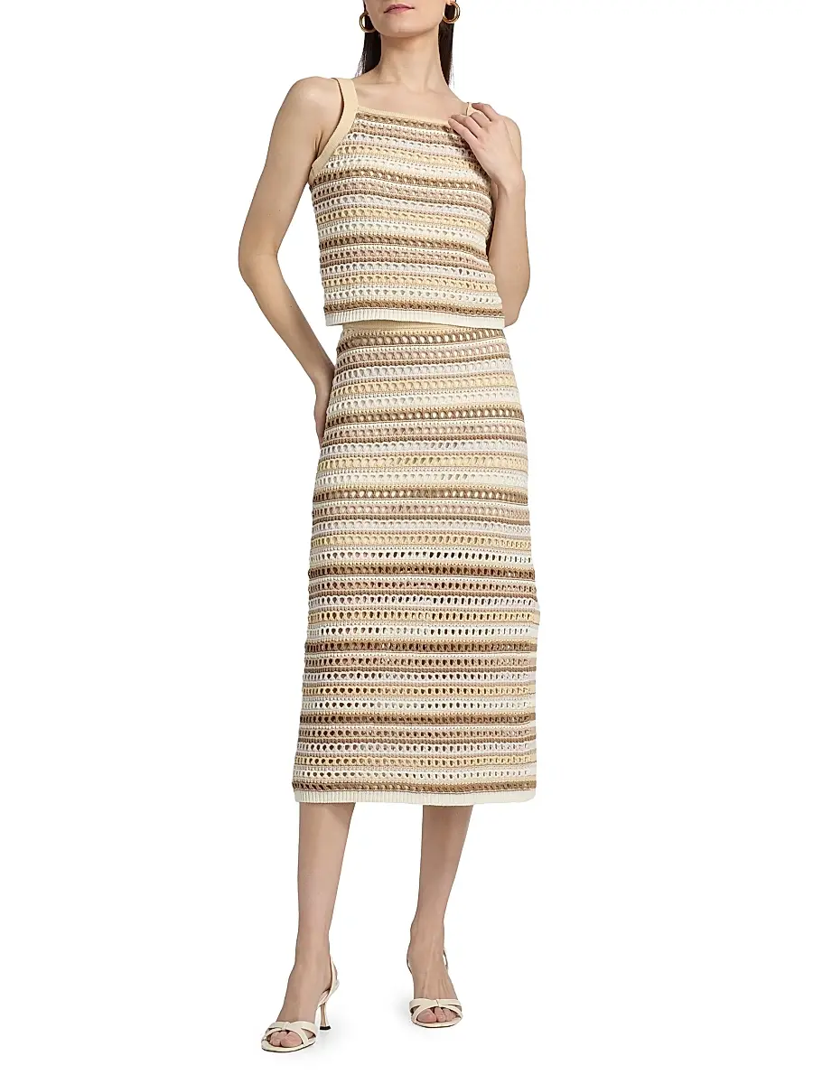 dh New York Women's Kimmy Striped Knit Top | Thumbnail 2