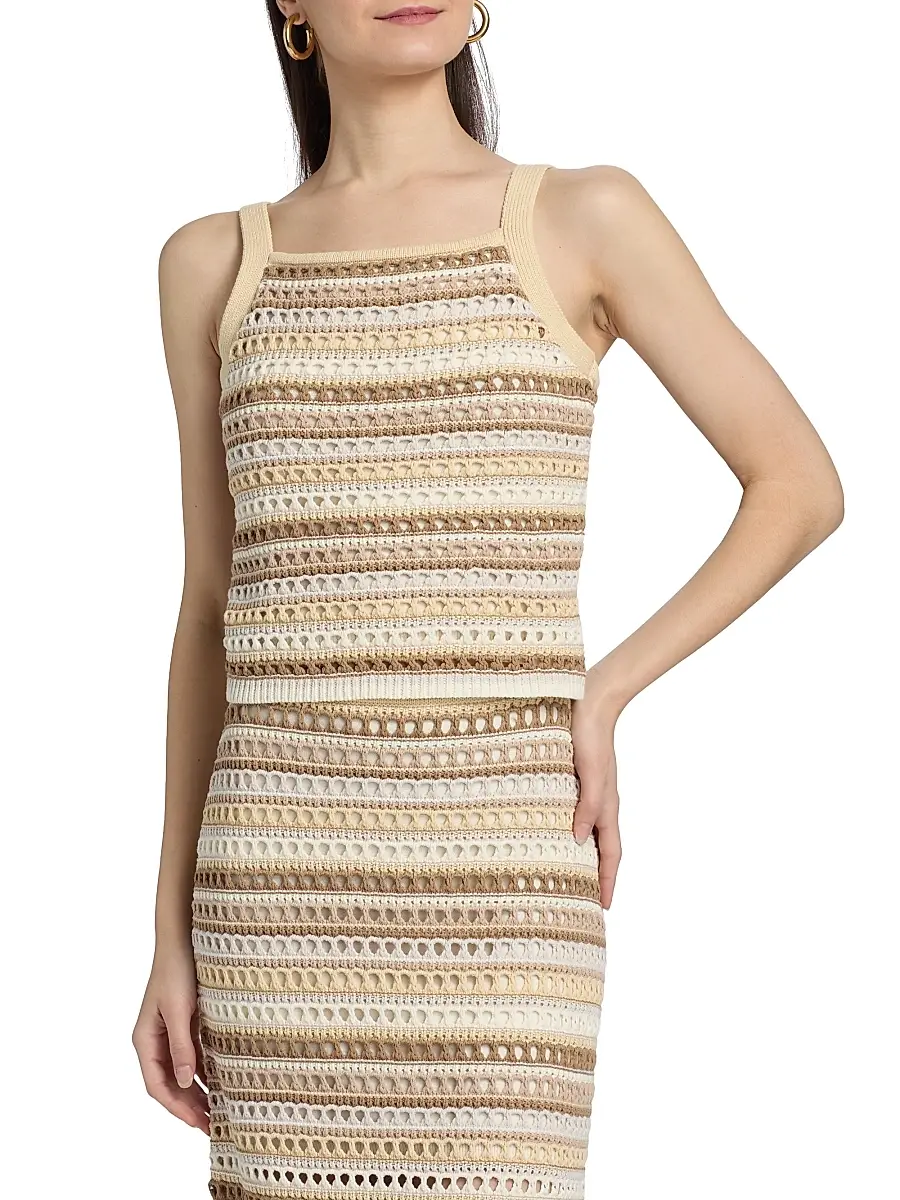 dh New York Women's Kimmy Striped Knit Top | Thumbnail 3