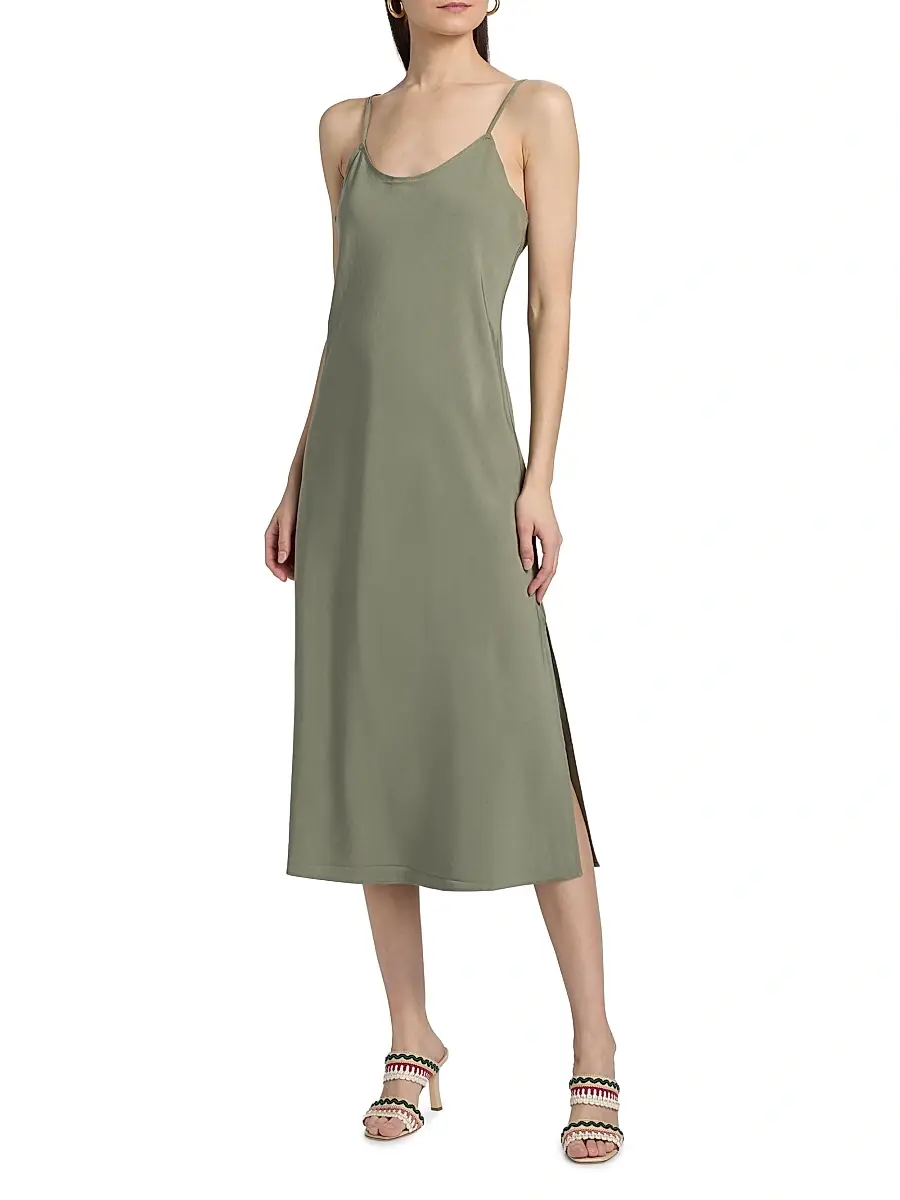 dh New York Women's Mixed-Media Cotton Midi-Dress | Thumbnail 6 dh New York Women's Mixed-Media Cotton Midi-Dress | Thumbnail 6